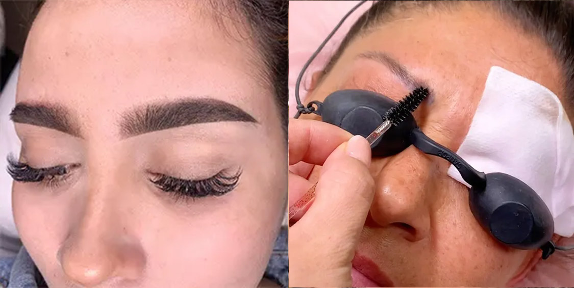 Técnica del sombreado de cejas con henna